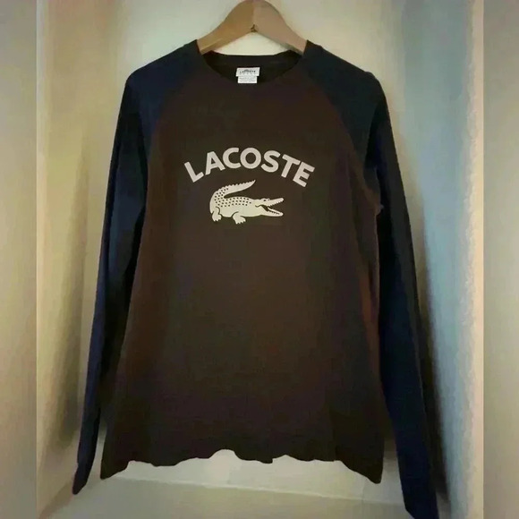 Lacoste Sport Baseball Style Long Sleeve Tee - Picture 1 of 5